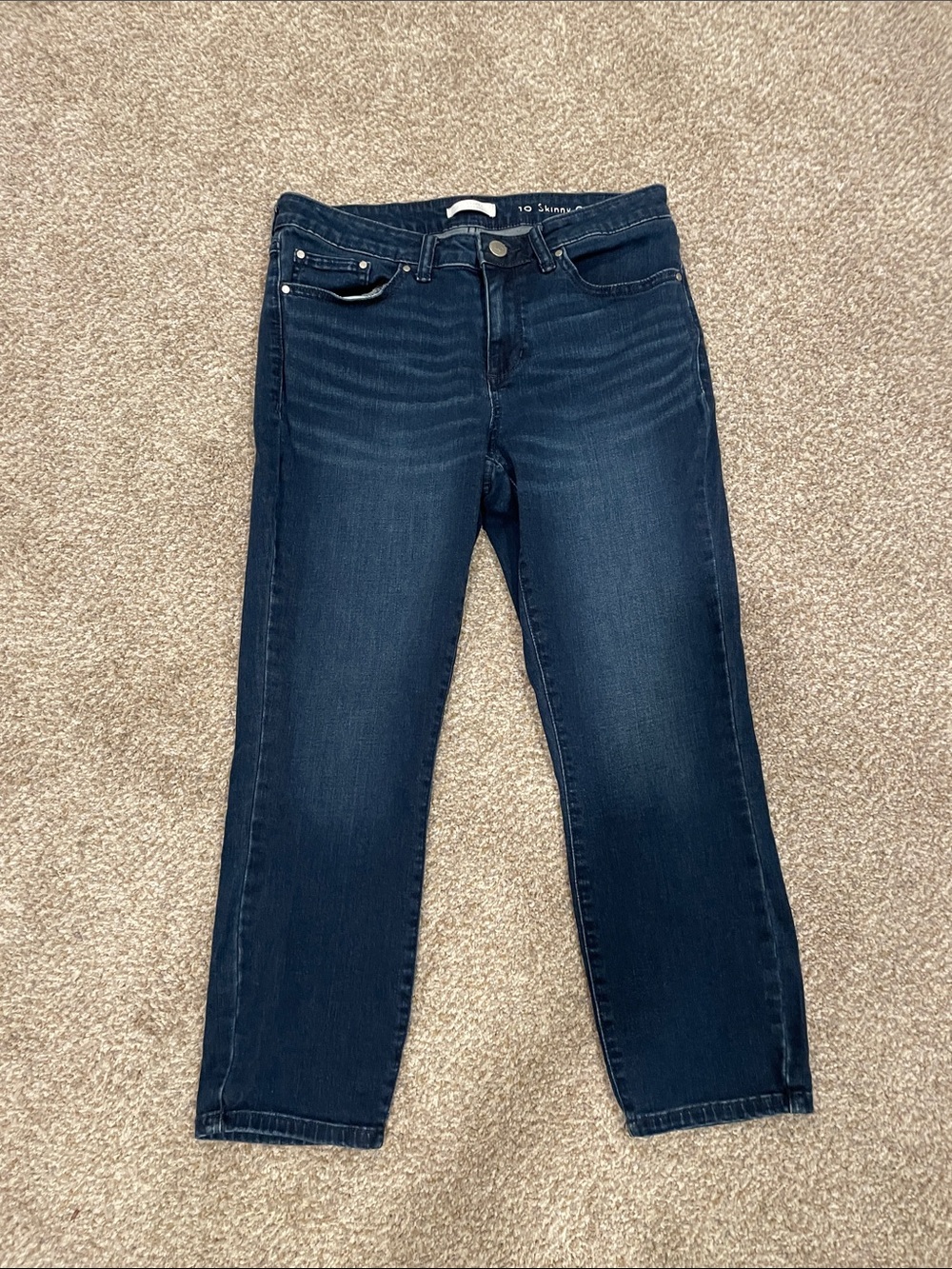 LC Lauren Conrad Dark Blue Straight-Leg Jeans
